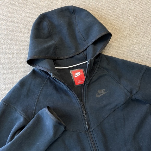 Nike Jackets & Blazers - Nike Women's Athletic Full Zip Black Hoodie Tech Fleece Jacket Size Medium